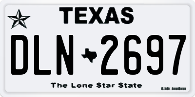 TX license plate DLN2697
