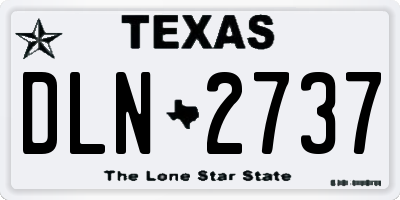 TX license plate DLN2737