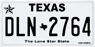 TX license plate DLN2764