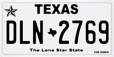 TX license plate DLN2769