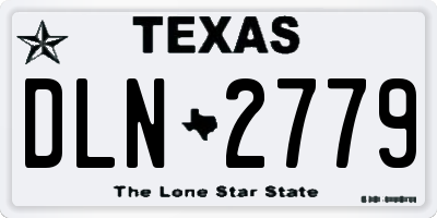TX license plate DLN2779