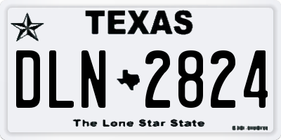 TX license plate DLN2824