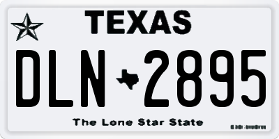 TX license plate DLN2895