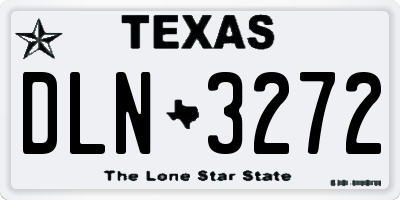 TX license plate DLN3272