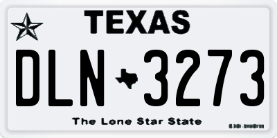 TX license plate DLN3273