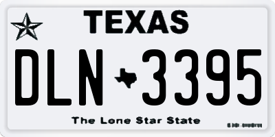 TX license plate DLN3395