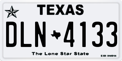 TX license plate DLN4133