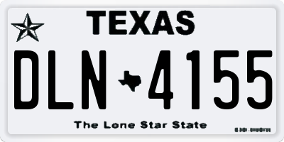 TX license plate DLN4155
