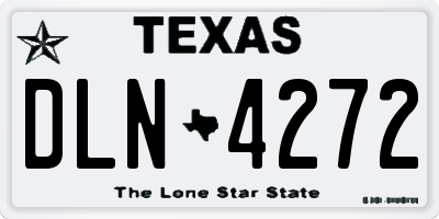 TX license plate DLN4272