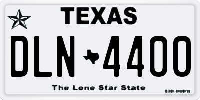 TX license plate DLN4400