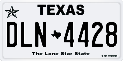 TX license plate DLN4428