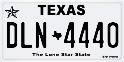 TX license plate DLN4440