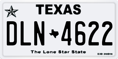 TX license plate DLN4622