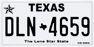 TX license plate DLN4659