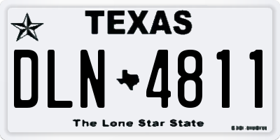 TX license plate DLN4811