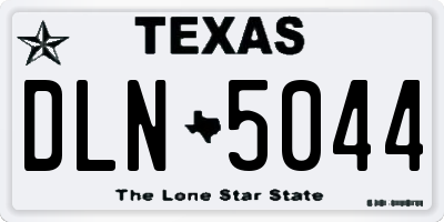 TX license plate DLN5044