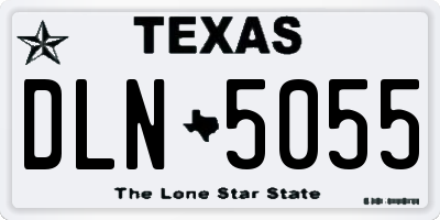 TX license plate DLN5055