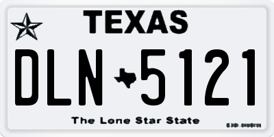 TX license plate DLN5121