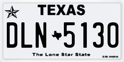 TX license plate DLN5130