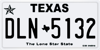 TX license plate DLN5132