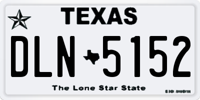 TX license plate DLN5152