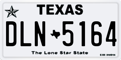TX license plate DLN5164