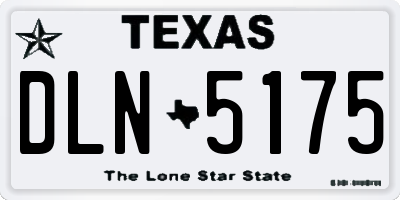 TX license plate DLN5175