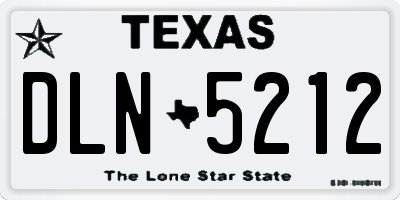 TX license plate DLN5212