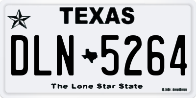 TX license plate DLN5264