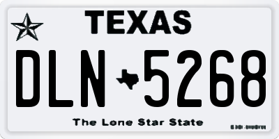 TX license plate DLN5268