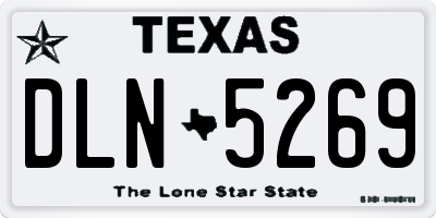 TX license plate DLN5269