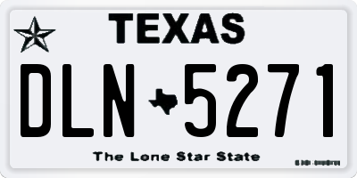 TX license plate DLN5271