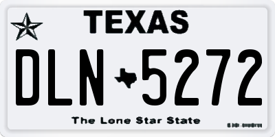 TX license plate DLN5272