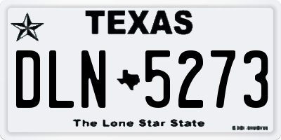 TX license plate DLN5273