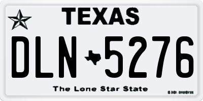 TX license plate DLN5276
