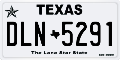 TX license plate DLN5291