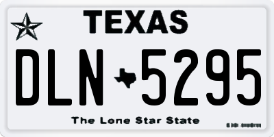 TX license plate DLN5295
