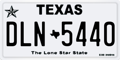 TX license plate DLN5440