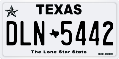 TX license plate DLN5442