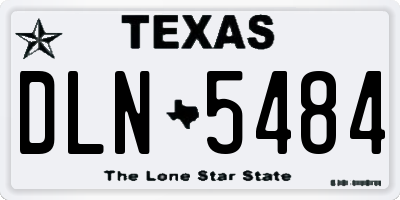 TX license plate DLN5484
