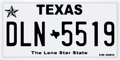 TX license plate DLN5519