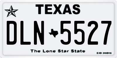 TX license plate DLN5527