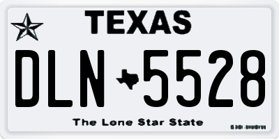 TX license plate DLN5528
