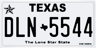 TX license plate DLN5544