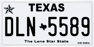 TX license plate DLN5589