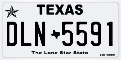 TX license plate DLN5591