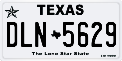 TX license plate DLN5629