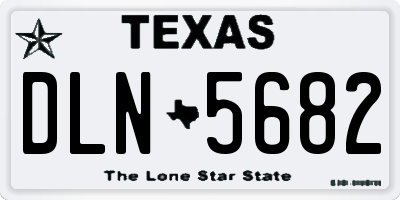 TX license plate DLN5682