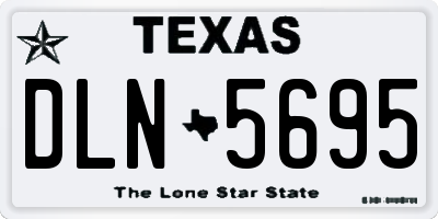 TX license plate DLN5695