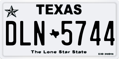 TX license plate DLN5744